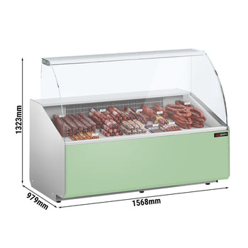 Lada chłodnicza - 1600 mm - 460 W - Standard z czarnym panelem przednim - Prime Gastro