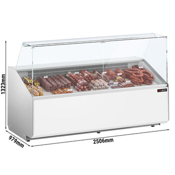 Lada chłodnicza - 2500 mm - Biały panel przedni - Prime Gastro