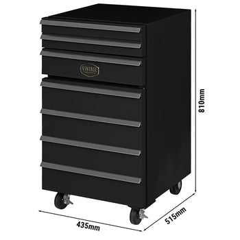 GASTRO-COOL | Chłodziarka "Wózek warsztatowy" - 50 litrów - 1 drzwi - Czarny - Prime Gastro