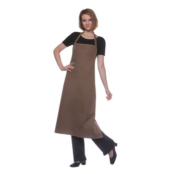 KARLOWSKY | Fartuch na szelkach Basic - Jasnobrązowy - Prime Gastro