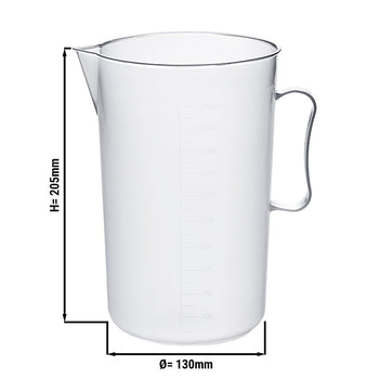 dzbanek miarka - 2 litry - ze skalą 100 ml
