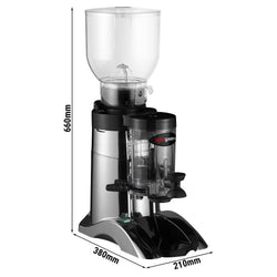 Młynek do kawy - Obudowa ze stali nierdzewnej - 2 kg - 400 Watt - 63dB