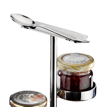 (4 szt.) Stojak do marmolady / Stojak bufetowy - Chromowany - z 4 półkami - Prime Gastro