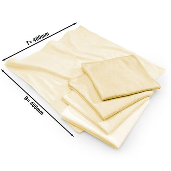 (10 sztuk) Ściereczka z mikrofibry, żółta – 40 x 40 cm