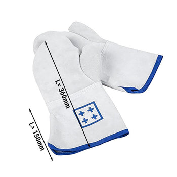 Rękawice do piekarnika z kciukiem - długość: 36 cm