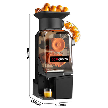 Elektryczna wyciskarka do pomarańczy - czarna - automatyczne podawanie owoców - włącznie z trybem czyszczenia - Prime Gastro