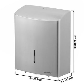 AIR-WOLF | Dupleksowy dozownik rolek papieru na 3 rolki domowe lub 1 dużą rolkę - Prime Gastro