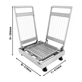 Krajalnica do pralin - 21 & 28 mm - podwójna - włącznie z 2 ramkami - Prime Gastro
