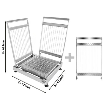 Krajalnica do pralin - 15, 22,5 i 30 mm - podwójna - włacznie z 3 ramkami - Prime Gastro