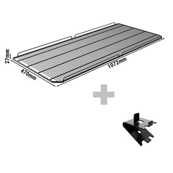 Plastikowy ruszt wsparcia - włącznie z 4 uchwytami - odpowiedni dla GK1200US - Prime Gastro