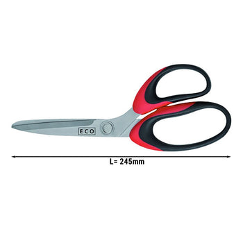 Nożyczki do papieru / tapet - 24,5 cm - długość cięcia: 11 cm