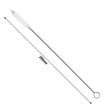 (10 sztuk) Szczoteczka do czyszczenia szklanych słomek do picia wykonanych z bawełny - 200x7mm - Prime Gastro