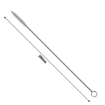 (10 sztuk) Szczotka do czyszczenia szklanych słomek do picia wykonanych z nylonu - 200x7mm - Prime Gastro