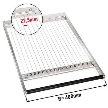 Ramka do krajalnicy podwójnej do pralin - odstępy między drutami: 22,5 mm - Prime Gastro