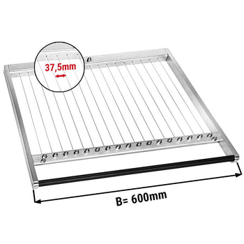 Ramka do krajalnicy podwójnej do pralin - odstępy między drutami: 37,5 mm - Prime Gastro