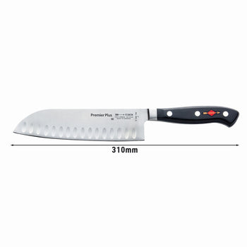 F. DICK | Premier Plus - Santoku - ze żłobieniami - Ostrze: 180mm - Prime Gastro