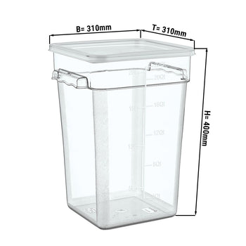 Pojemnik na żywność włącznie z pokrywką - 20,8L - Prime Gastro