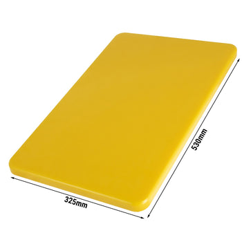 Deska do krojenia - 325 x 530 mm - zgodna z HACCP - żółta - Prime Gastro