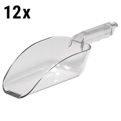 (12 szt.) CAMBRO | CAMWEAR® - szufelka kuchenna z poliwęglanu - 680g - Przezroczysta