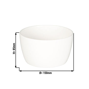 (12 szt.) LUX - Miska Maastricht - 150 ml - Ø 15 cm - Kość słoniowa