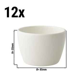 (12 szt.) LUX - Miska Maastricht - 180 ml - Ø 8,5 cm - Kość słoniowa