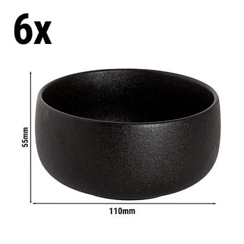 (6 sztuk) UNIVERSE - Miska Maastricht - 450ml - Ø 110mm - Czarny - Prime Gastro