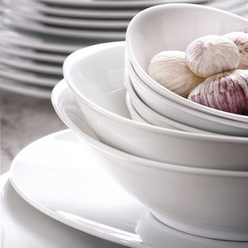 (6 sztuk) WHITE DELIGHT - Miska - 160x105mm - 200ml - Biały