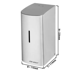 AIR - WOLF | Dozownik mydła & płynu dezynfekującego z czujnikiem - 500ml - stal nierdzewna