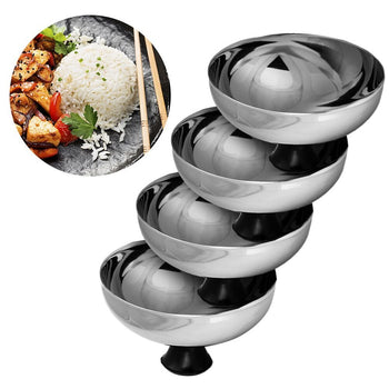 (4 sztuki) Porcjoner ryżu ze stali nierdzewnej - Ø 105 mm