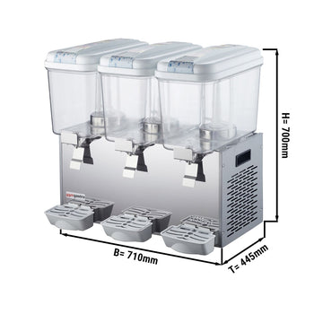 Dyspenser do soków - 3x 18L - Prime Gastro