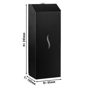 Dozownik mydła z czujnikiem - 1000 ml - Stal nierdzewna - Czarny - Prime Gastro