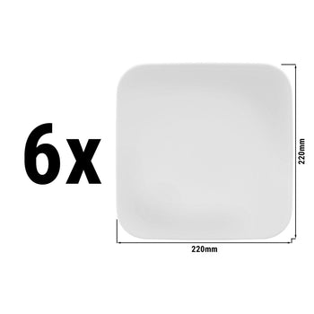 (6 sztuk) SELTMANN WEIDEN | Talerz płaski kwadratowy - 220x220mm - Prime Gastro
