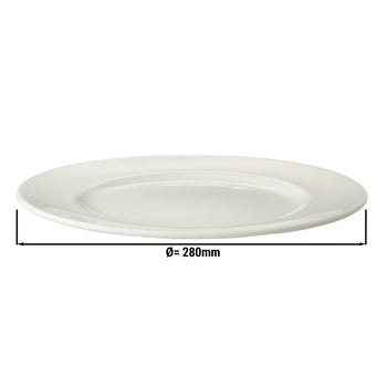 (12 szt.) LUX - Talerz płaski Maastricht - Ø 28 cm - kość słoniowa - Prime Gastro