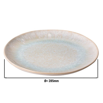 (6 sztuk) LIGHT BLUE SEA - Płaski talerz - Ø 285 mm - Niebieski - Prime Gastro
