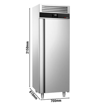 Zamrażarka ze stali nierdzewnej PREMIUM - GN 2/1 - 700 litrów - z 1 drzwiami - Prime Gastro