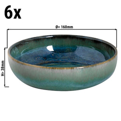 (6 sztuk) MIAMI - Talerz głęboki - Ø 16 cm - Zielony