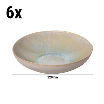 (6 sztuk) LIGHT BLUE SEA - Talerz głęboki - Ø 220 mm - Niebieski - Prime Gastro