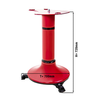 Podstawa do maszyny z kołem zamachowym Rustikal ASS300 - czerwona - Prime Gastro