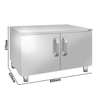Podstawa pod urządzenia ze stali nierdzewnej - 800 mm - 2 drzwi - Prime Gastro