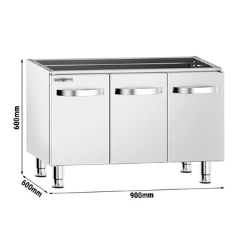 Dolna szafka pod kuchenkę gazową - 3 drzwi - odpowiedni dla GHK9636HP & GHK9636 - Prime Gastro