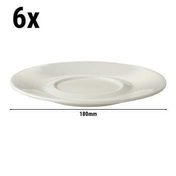 (6 sztuk) LUX - Spodek Maastricht - Ø 180 mm - kość słoniowa - Prime Gastro