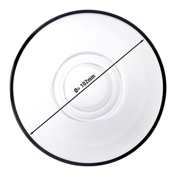 (72 sztuk) Spodek do szklanek do herbaty - AQUA - Okrągły - Ø 102 mm - Prime Gastro