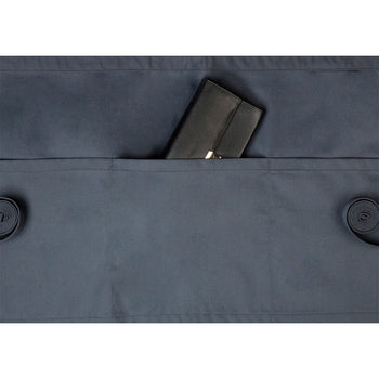 (6 szt.) KARLOWSKY | Fartuch w talii Basic z kieszonką - Antracyt - Prime Gastro