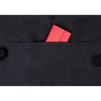 (6 szt.) KARLOWSKY | Fartuch w talii Basic z kieszonką - Czarny - Prime Gastro