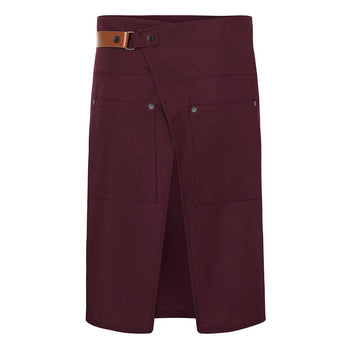 (6 szt) KARLOWSKY | Fartuch w talii Green-Generation - Oberżyna - Prime Gastro