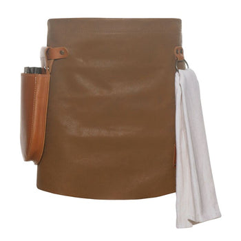 (6 szt.) KARLOWSKY | Skórzany fartuch w talii - Toffi - Prime Gastro