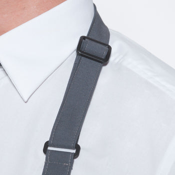 KARLOWSKY | Fartuch na szelkach wodoodporny Basic - z klamrą - antracytowy - Prime Gastro