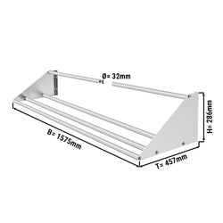 Półka naścienna na kosze zlewozmywakowe - 1570 mm - 1 półka
