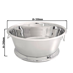 Chłodziarka do wina – Ø 550 mm – srebrna