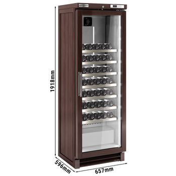 Chłodziarka do wina - prawdziwe drewno - 1 strefa klimatyczna - 350 litrów - maks. 100 butelek - Prime Gastro